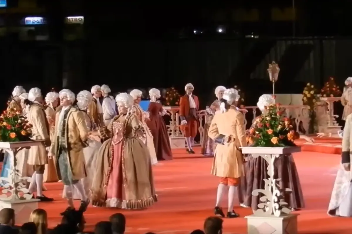 Danza del minué Bajada de la Virgen Santa Cruz de la Palma